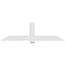 Ekena Millwork Eugene Architectural Grade PVC Gable Bracket, 84"W x 24 1/2"H x 6"D x 6"F, 7/12 Pitch GBP084X25X0606EUG00 - alternate 2
